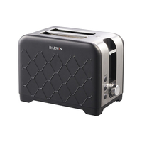 Φρυγανιέρα μαύρη, 930W, 2 θέσεων, DARWIN DRW-141