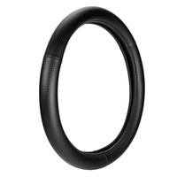 ΚΑΛΥΜΜΑ ΤΙΜΟΝΙΟΥ RACING PREMIUM BLACK (S) 35/37cm ΣΥΝΘΕΤΙΚΟ ΔΕΡΜΑ SKEENTEX ΜΑΥΡΟ/CARBON LOOK LAMPA  - 1 ΤΕΜ.