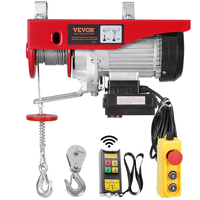 VEVOR Electric Hoist Crane Winch 1320 lbs 328 ft Wireless &amp; 14 ft Wired Remote | VEVOR GR