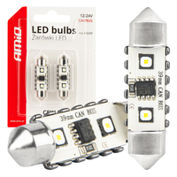 ΛΑΜΠΑΚΙΑ ΠΛΑΦΟΝΙΕΡΑΣ 39mm 12/24V C5W 5500K 12xSMD 3838 CAN-BUS FESTOON (ΛΕΥΚΟ) ΑΜΙΟ - 2 ΤΕΜ. ΛΑΜΠΑΚΙΑ ΠΛΑΦΟΝΙΕΡΑΣ 39mm 12/24V C5W 5500K 12xSMD 3838 CAN-BUS FESTOON (ΛΕΥΚΟ) ΑΜΙΟ - 2 ΤΕΜ.