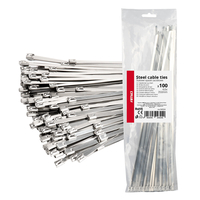 ΔΕΜΑΤΙΚΑ/ΔΕΤΙΚΑ ΚΑΛΩΔΙΩΝ TIE WRAP (ΤΑΙΡΑΠ) ΜΕΤΑΛΛΙΚΑ 4,6 x 350mm ΑΜΙΟ - 100 ΤΕΜ.