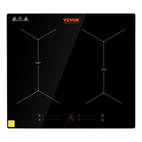 VEVOR Ηλεκτρική εστία 4 ιντσών 4 καυστήρες κεραμική γυάλινη εστία χειριστηρίου αφής