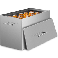 Κονσερβοποιία VEVOR για λουτρό νερού, 15 τεταρτημόριο, δοχεία με βραστό νερό με 2 ράφια κονσερβοποίησης, μεγάλη κατσαρόλα από ανοξείδωτο ατσάλι 304, κονσέρβα με επίπεδο πυθμένα, χωράει βάζα 15 τεταριών