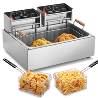 VEVOR Commercial Electric Deep Fryer 2500W 12L από ανοξείδωτο ατσάλι Αναβάθμιση 200°C