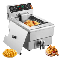 VEVOR Commercial Electric Deep Fryer 3000W 9L από ανοξείδωτο ατσάλι Αναβάθμιση 200°C