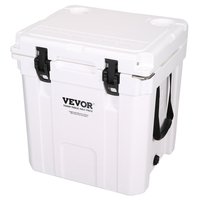 Φορητό ψυγείο VEVOR Insulated, 33 qt, Χωράει 35 δοχεία, Σκληρός ψύκτης συγκράτησης πάγου με λαβή βαρέως τύπου, Κουτί μεσημεριανού γεύματος πάγου για κάμπινγκ, παραλία, πικνίκ, ταξίδια, εξωτερικό χώρο, διατηρεί τον πάγο έως και 6 ημέρες