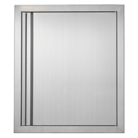 VEVOR BBQ Access Door, 457x533 mm Μονή εξωτερική πόρτα κουζίνας, ανοξείδωτη πόρτα χωνευτή, επιτοίχια κάθετη πόρτα με χωνευτή λαβή, για BBQ Island, Ψητοπωλείο, Εξωτερικό ντουλάπι