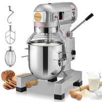 VEVOR Commercial Food Mixer 10L 3-Speed ​​Stand Dough Mixer 550W for Restaurant