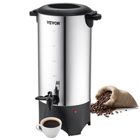 VEVOR Commercial Coffee Urn 50 Cup Dispenser Coffee Dispenser Fast Brew από ανοξείδωτο χάλυβα