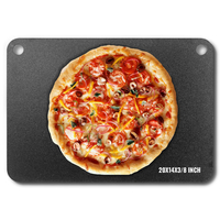 VEVOR Pizza Steel, 20&quot; x 14&quot; x 3/8&quot; Ατσάλινο πιάτο πίτσας για φούρνο, πέτρα ψησίματος πίτσας από ανθρακούχο χάλυβα με 20 φορές υψηλότερη αγωγιμότητα, βαρέως τύπου τηγάνι πίτσας ανθεκτικό στη σκουριά για εξωτερική σχάρα, εσωτερικός φούρνος
