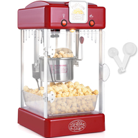 VEVOR Μηχάνημα Popcorn Popper Επιτραπέζιο Popcorn Maker 300W 2,5 Oz Red