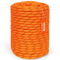 VEVOR Arborist Tree Climbing Rope Double Braid Polyester 1/2&quot; x 220&#039; 48-Strand