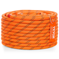 VEVOR Arborist Tree Climbing Rope Double Braid Polyester 1/2&quot; x 120&#039; 48-Strand