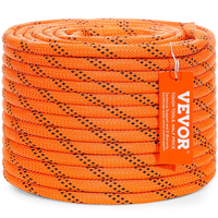 VEVOR Arborist Tree Climbing Rope Double Braid Polyester 3/8&quot; x 120&#039; 48-Strand