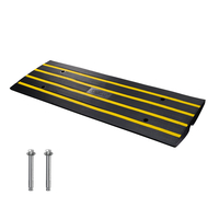 VEVOR Curb Ramp, 2,6" Rase Rubber Driveway Ramps, Heavy Duty 33069 lbs ράμπα κατωφλίου χωρητικότητας, ράμπες γέφυρας πεζοδρομίου για φόρτωση στο πεζοδρόμιο αποβάθρας γκαράζ, επεκτάσιμο σετ πλήρους ράμπας