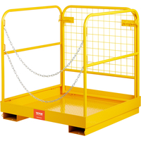 VEVOR Forklift Safety Cage Work Platform 36X36in 1200lbs Αναδιπλούμενο για Aerial Job