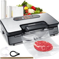 VEVOR Vacuum Sealer Machine Saver αποθήκευσης τροφίμων 90 Kpa με σακούλα σφραγίδας