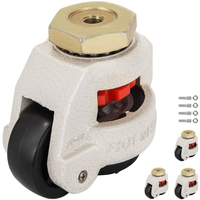 VEVOR 4 Pack Leveling Caster GD-80S Stem Mounted Footmaster Leveling Caster 1102 lbs ανά νάιλον τροχούς ισοπεδωτικού τροχού και μαξιλαράκι NBR (GD-80S)