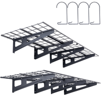 Ράφια αποθήκευσης VEVOR Garage, 2 Pack, 4 x 2 ft Ράφια γκαράζ βαρέως τύπου Επιτοίχια, χωρητικότητα φόρτωσης 500 lbs (Συνολική) Πλωτά ράφια αποθήκευσης γκαράζ, Κατάλληλα για κατάστημα, υπόστεγο, αποθήκευση γκαράζ