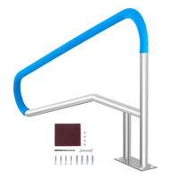 VEVOR Κουπαστή πισίνας 54 x 36 ιντσών από ανοξείδωτο ατσάλι με πλάκα βάσης για σπα