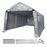 VEVOR Portable Storage Shelter Garage Storage Shel 10 x 15 x 8 ft &amp; Zipper Door