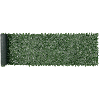 VEVOR Ivy Privacy Fence, Τεχνητή πράσινη οθόνη τοίχου 1 x 4m, Greenery Ivy Fence με διχτυωτό ύφασμα και ενισχυμένη άρθρωση, Faux Hedges Διακόσμηση αμπελόφυλλων για εξωτερικό κήπο, αυλή, μπαλκόνι
