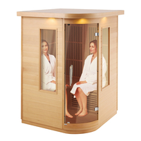 VEVOR Far Infrared Ξύλινη Σάουνα Δωμάτιο Home Sauna Spa για 2 Άτομα 1850W