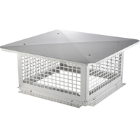 VEVOR Καπάκι Καμινάδας, 431,8x431,8mm, Κάλυμμα Καμινάδας Τζάκι από ανοξείδωτο ατσάλι 304, Δεν ανατρέπεται εύκολα &amp; Πρακτικά Αξεσουάρ &amp; Εύκολη Τοποθέτηση, Ταιριάζει με Διχτυωτά Καπάκια Εξωτερικών Πήλινων Βότσαλων Καμινάδας, Ασημί