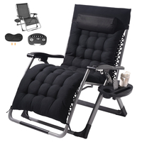 VEVOR Zero Gravity Chair 33&quot; Zero Gravity Recliner Lounge Chair Indoor &amp; Outdoor