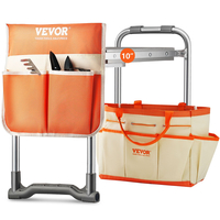 Γόνατο και κάθισμα VEVOR Garden, 10&quot; EVA φαρδύ μαξιλαράκι, 330 lbs χωρητικότητας 330 λίβρες αναδιπλούμενο σκαμπό κήπου, γονατιστός πάγκος για κηπουρική με τσάντα εργαλείων, δώρα για γυναίκες, παππούδες, ηλικιωμένους, μαμά και μπαμπά