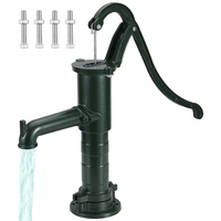 VEVOR Antique Hand Water Pump 14,6 x 5,9 x 26 ιντσών Pitcher Pump με λαβή αντλία χυτοσιδήρου με προκαθορισμένες οπές 0,5&quot; για εύκολη εγκατάσταση Old Fashion Pitcher Hand Pump για Home Yard Ponds Garden Green