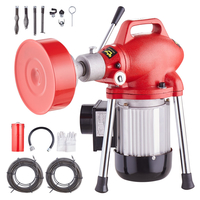 Μηχανή καθαρισμού αποχέτευσης VEVOR 120FT x 5/8In 370W Sectional Snake Auger Manual Feed