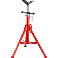 VEVOR V Head Pipe Stand Ρυθμιζόμενο Ύψος 28-52 ίντσες 4500lbs/2 Tons Pipe Jack Stand Πτυσσόμενο φορητό ψηλό αναδιπλούμενο σταντ σωλήνων με V Head Fold A γρύλοι τρέιλερ