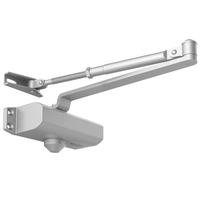 VEVOR Door Closer, Automatic Door Closer Εμπορική ή Οικιακή Χρήση για Βάρη Πόρτας 45 kg, Ρυθμιζόμενο Μέγεθος Hydraulic Buffer Door Closers Heavy Duty Χυτό σώμα από αλουμίνιο, Εύκολη εγκατάσταση, Ασημί