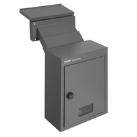 VEVOR Through The Wall Drop Box 12,5x6,3x16,9&quot; Γραμματοκιβώτιο με Κωδικό Κλείδωμα Σκούρο Γκρι