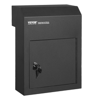 VEVOR Through The Door Key Drop Box 12x6x16&quot; γραμματοκιβώτιο με κλειδαριά 1,8&quot;12&quot; Μαύρο