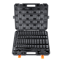 VEVOR 1/2&quot; Drive Impact Socket Set, 65 Piece Socket Set SAE 3/8&quot; to 1-1/4&quot; και Metric 10-24mm, 6 Point Cr-V Alloy Steel for Auto Repair, Εύκολα στην ανάγνωση ενδείξεις μεγέθους , Στιβαρή κατασκευή, Θήκη αποθήκευσης