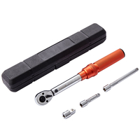 VEVOR Ροπόκλειδο, 1/4-ιντσών Drive Click Torque Wrench 20-200in.lb/3-23n.m, Ρυθμιζόμενο σετ δυναμόκλειδο διπλής κατεύθυνσης, Μηχανικό κιτ ροπόκλειδο ζυγαριών διπλού εύρους με ράβδο επέκτασης προσαρμογέων