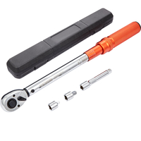VEVOR Ροπόκλειδο, 1/2 ιντσών Drive Click Torque Wrench 10-150ft.lb/14-204n.m, Σετ δυναμόκλειδο με δυνατότητα ρύθμισης διπλής κατεύθυνσης, κιτ ροπόκλειδου μηχανικής ζυγαριάς διπλού εύρους με ράβδο επέκτασης προσαρμογέων
