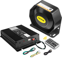 VEVOR Police Siren PA System with Compact Speaker, 12V 200W 18 Tone, Horn Ασύρματο μικρόφωνο χειρός προειδοποιητική σειρήνα έκτακτης ανάγκης για οχήματα Truck UTV ATV Car