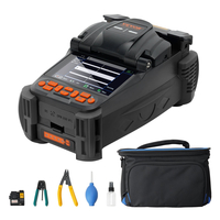 VEVOR Fiber Fusion Splicer 6 Motors, Core Alignment Fiber Optic Fusion Splicer με 4&quot; ψηφιακή οθόνη LCD, αποθήκευση εικόνας, 3 σε 1 Auto Focus Optical Fiber Holder Cleaver Kit 5-6s Spicing 9-25s Θέρμανση