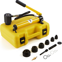 VEVOR 10 Ton Hydraulic Knockout Punch Kit, 1/2&quot; έως 2&quot; Conduit Hole Cutter Set, KO Tool Kit with Puncher 6 Piece, Metal Sheet Driver tools, for aluminium, Brass, Inox, Fiberglass and Plastic