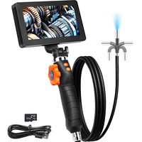 VEVOR Borescope Endoscope Two-Way 180° Articulating 5&quot; IPS 8X Zoom 6,4mm