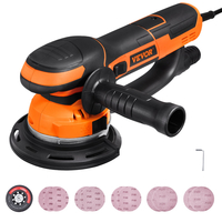 VEVOR Random Orbital Sander 6&#039;&#039; Dual-Action Sander 10 PCS Sandpapers 6 Speeds