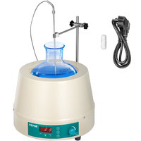 VEVOR 2000ML Magnetic Stirrer Heating Mantle 450W Electric Digital Heating Mantle Lab Equipment Στρογγυλό κάτω μέρος για θέρμανση και ανάδευση υγρών