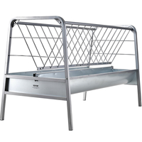 VEVOR Livestock Hay Feeder 2 in 1 Grain &amp; Hay Feeder 80 γαλόνια για πρόβατα