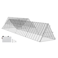 VEVOR Chicken Tunnels, 287 x 78,7 x 24,2 inch (LxWxH) Chicken Tunnels for Yard, Portable Chicken Tunnels for Outside with Corner Frames, 2 Set, Κατάλληλο για κοτόπουλα, πάπιες, κουνέλια