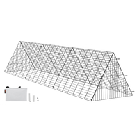 VEVOR Chicken Tunnels, 118,1 x 28 x 24,2 ιντσών (ΜxΠxΥ) Σήραγγες κοτόπουλου για αυλή, φορητές σήραγγες κοτόπουλου για εξωτερική εύκολη εγκατάσταση, κοτέτσι, κατάλληλο για κοτόπουλα, πάπιες, κουνέλια