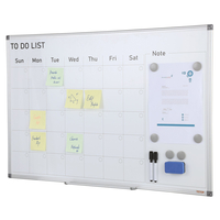 Λευκός πίνακας VEVOR Calendar, 36 x 24 ίντσες Magnetic Dry Erase Calendar Board, Monthly Planner Whiteboard για τοίχο, 1 Magnetic Erase &amp; 2 Dry Erase Marker &amp; Mobile Tray for Restaurant Office Home School