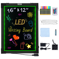 VEVOR LED Πίνακας γραφής μηνυμάτων 16&quot;x12&quot; Φωτιζόμενος διαγραφόμενος φωτισμένος πίνακας κιμωλίας